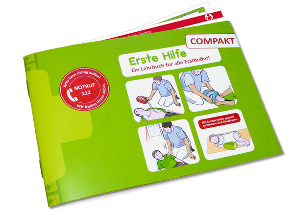 500 x Erste Hilfe Lehrbuch - Compact A6